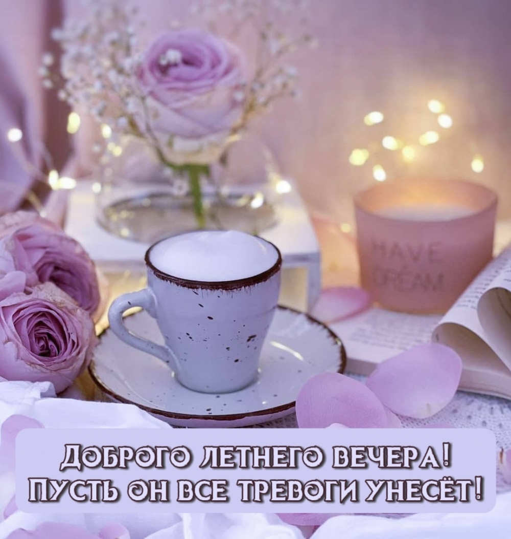 Доброго летнего вечера! Пусть он все тревоги унесёт!