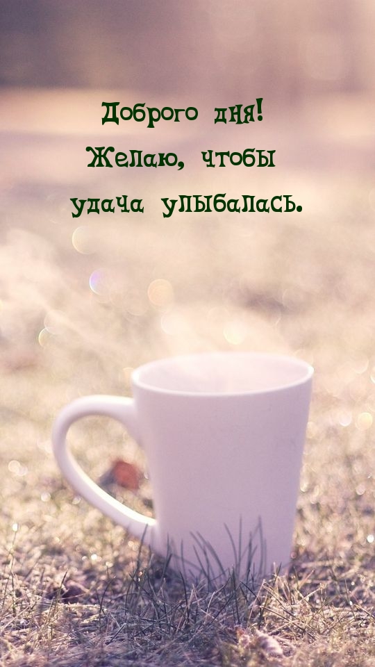 Доброго дня! Желаю, чтобы удача улыбалась.