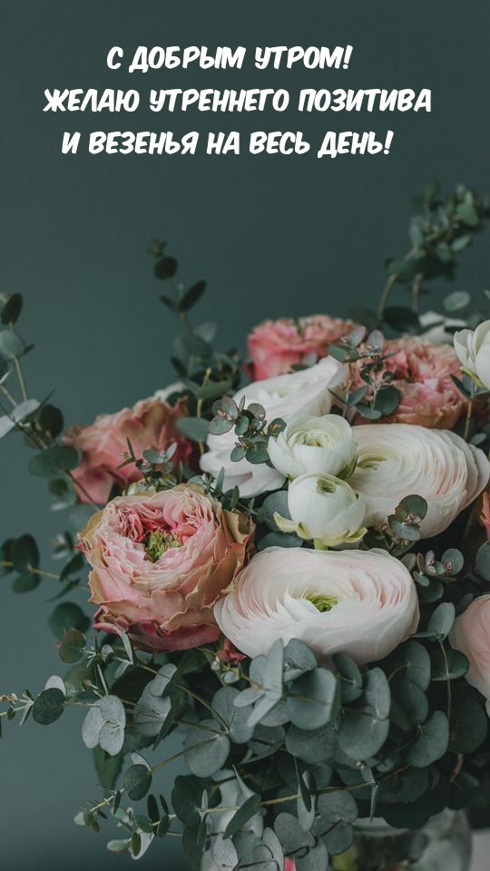 С добрым утром! Желаю утреннего позитива и везенья на весь день!