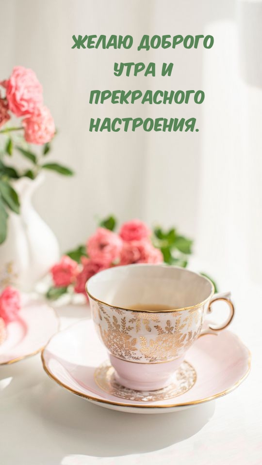 Желаю доброго утра и прекрасного настроения.
