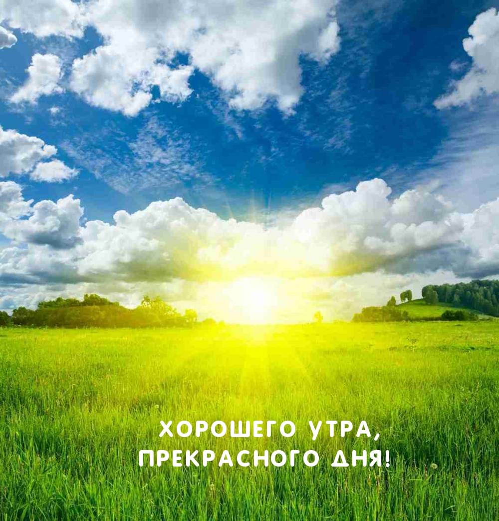 Хорошего утра, прекрасного дня!