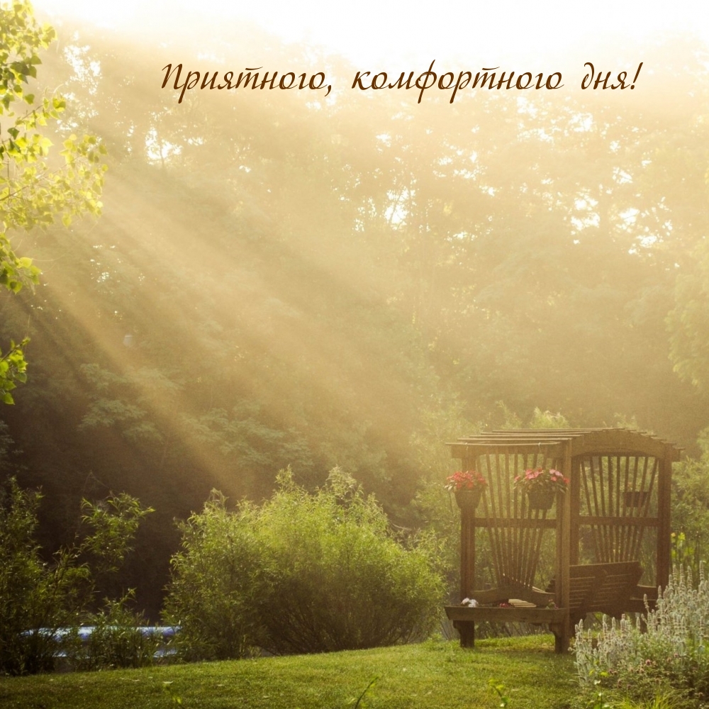 Приятного, комфортного дня!