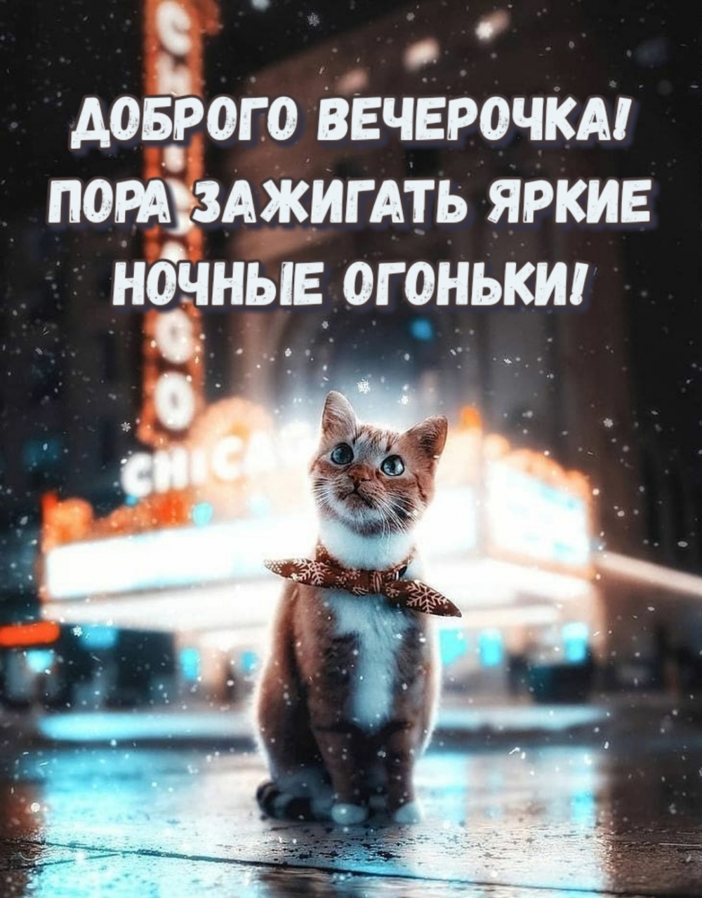 Доброго вечерочка! Пора зажигать яркие ночные огоньки!