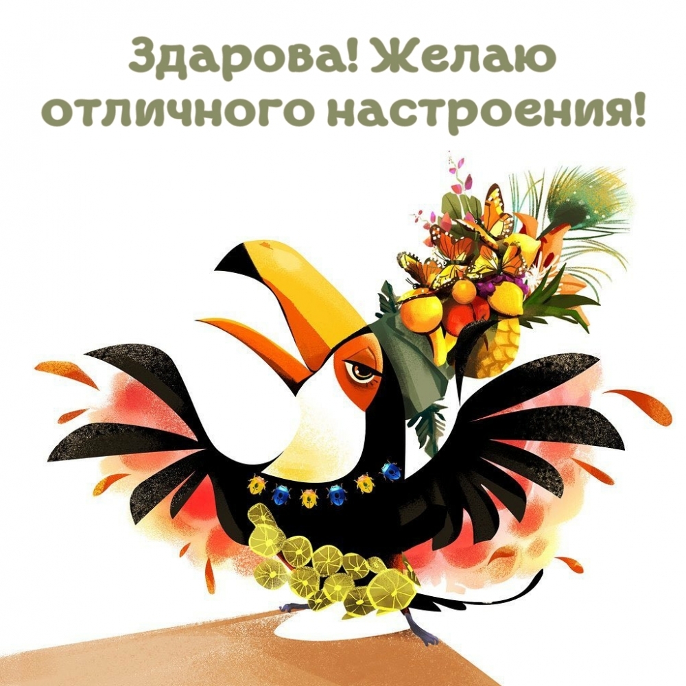 Здарова! Желаю отличного настроения!