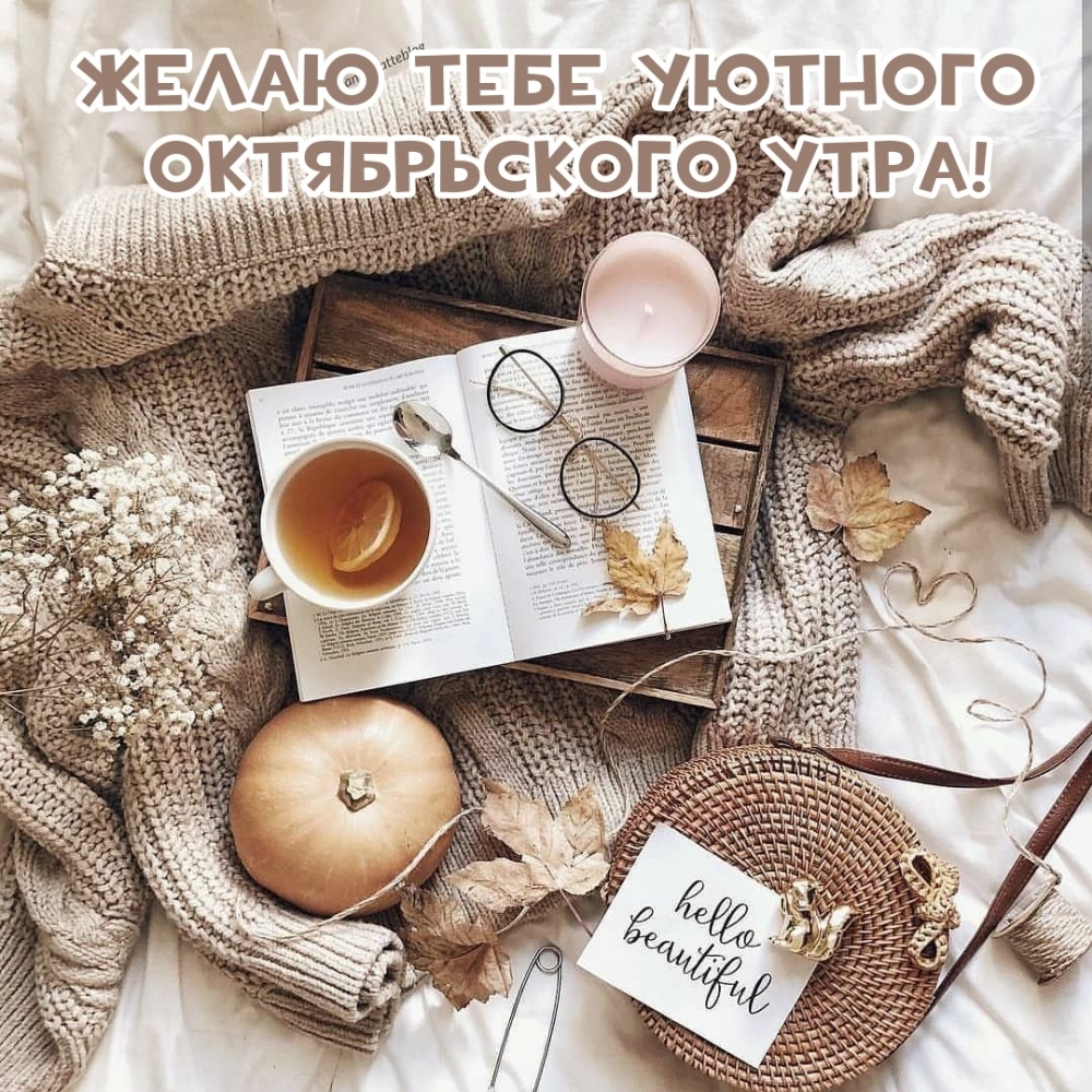 Желаю тебе уютного октябрьского утра!