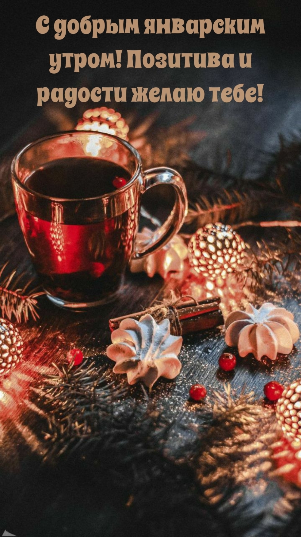 С добрым январским утром! Позитива и радости желаю тебе!