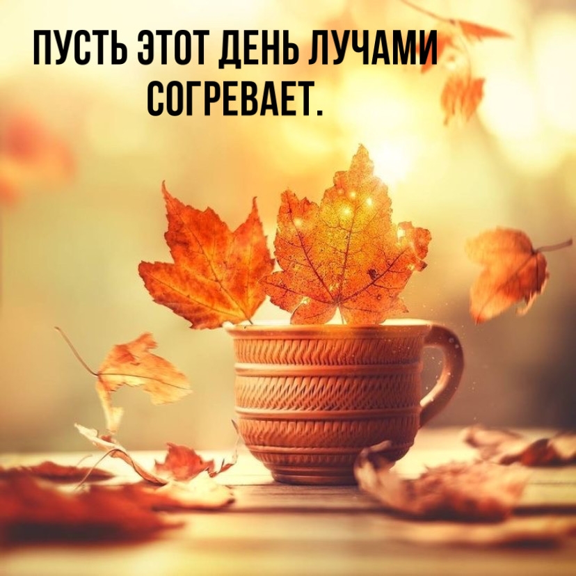Пусть этот день лучами согревает.