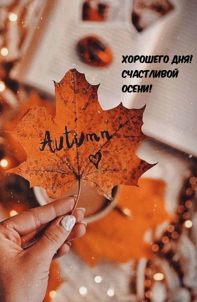Хорошего дня! Счастливой осени!