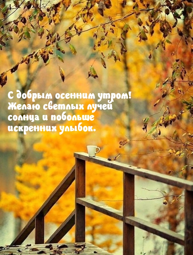 С добрым осенним утром!