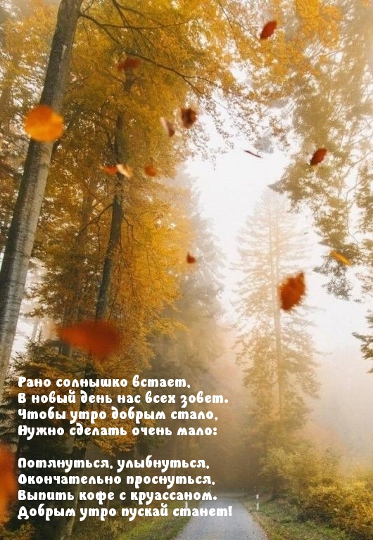 Рано солнышко встает, в новый день нас всех зовет.