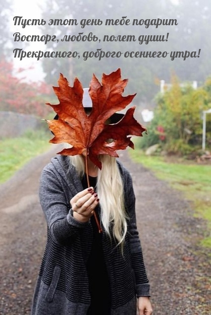 Прекрасного, доброго осеннего утра!