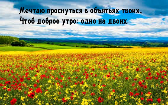 Мечтаю проснуться в объятьях твоих