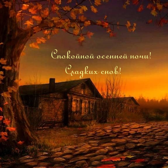 Спокойной осенней ночи! Сладких снов!