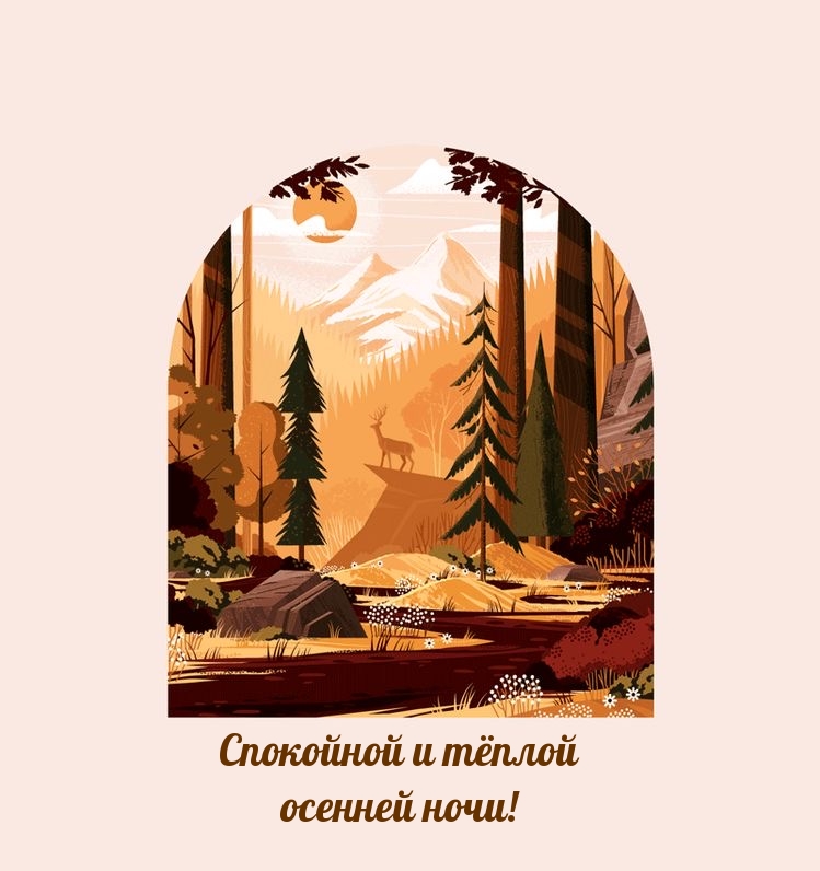 Спокойной и тёплой осенней ночи!