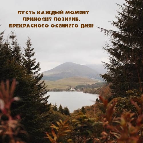 Пусть каждый момент приносит позитив. Прекрасного осеннего дня!
