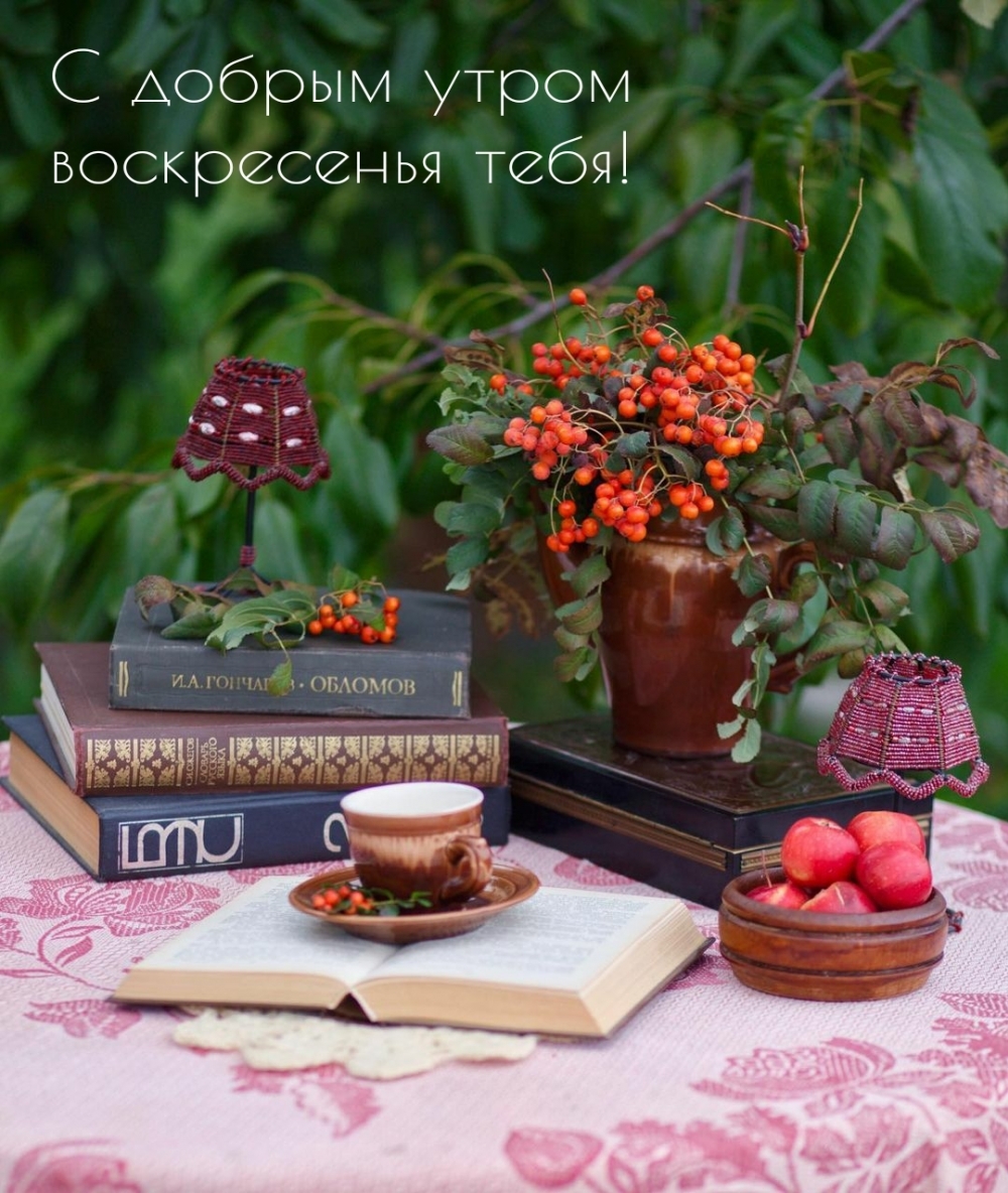 С добрым утром воскресенья тебя!
