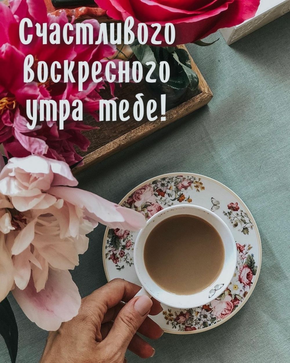 Счастливого воскресного утра тебе!