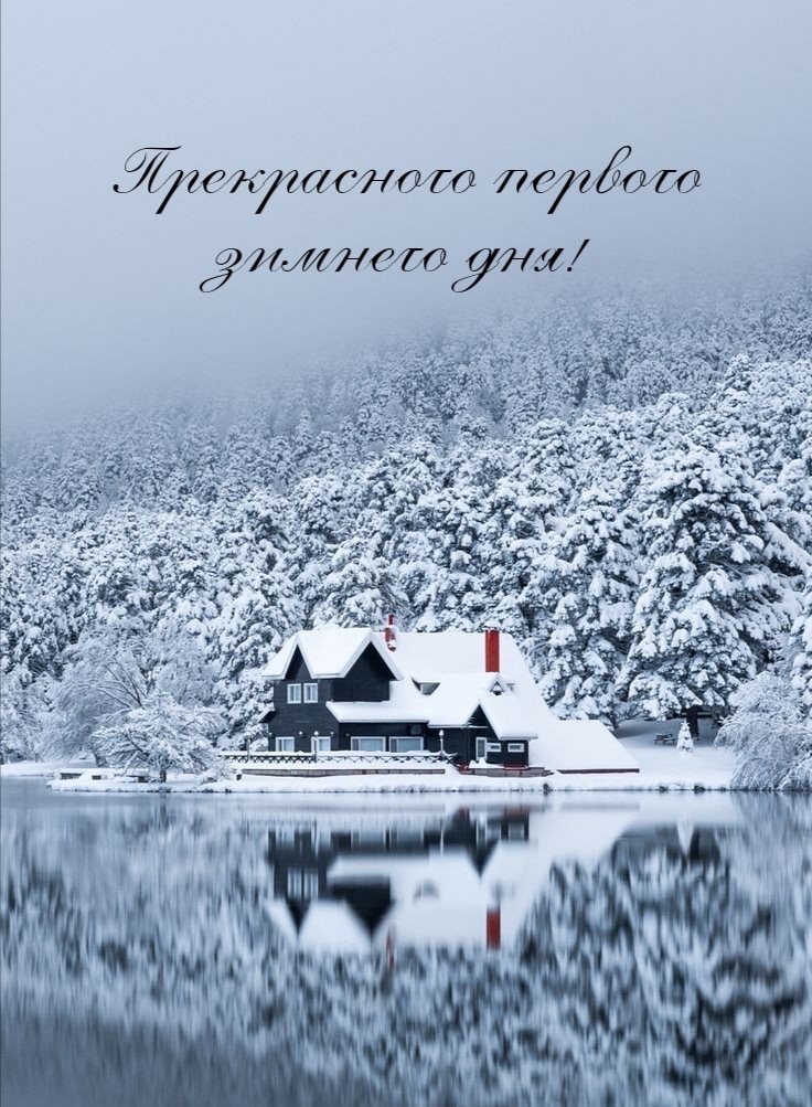 Прекрасного первого зимнего дня!