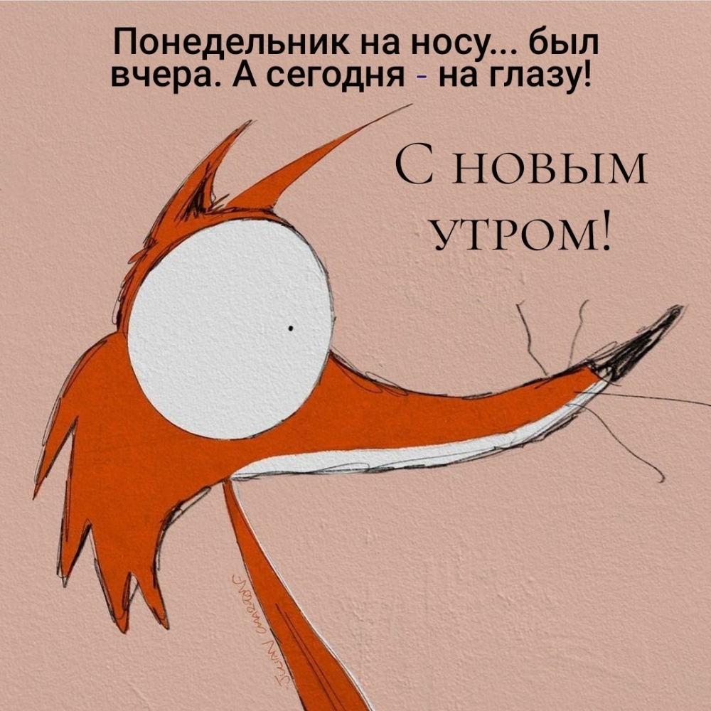 Понедельник на носу… был вчера. А сегодня — на глазу!