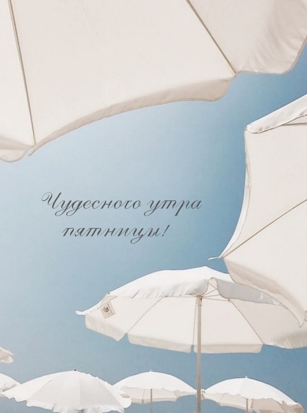 Чудесного утра пятницы!