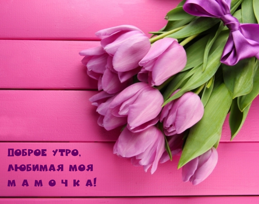 Доброе утро, любимая моя М А М О Ч К А!