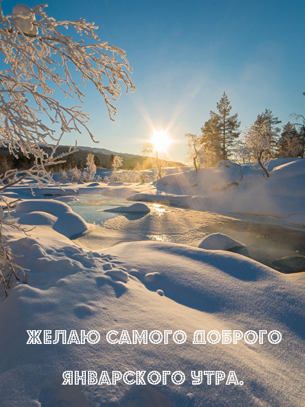 Желаю самого доброго январского утра.
