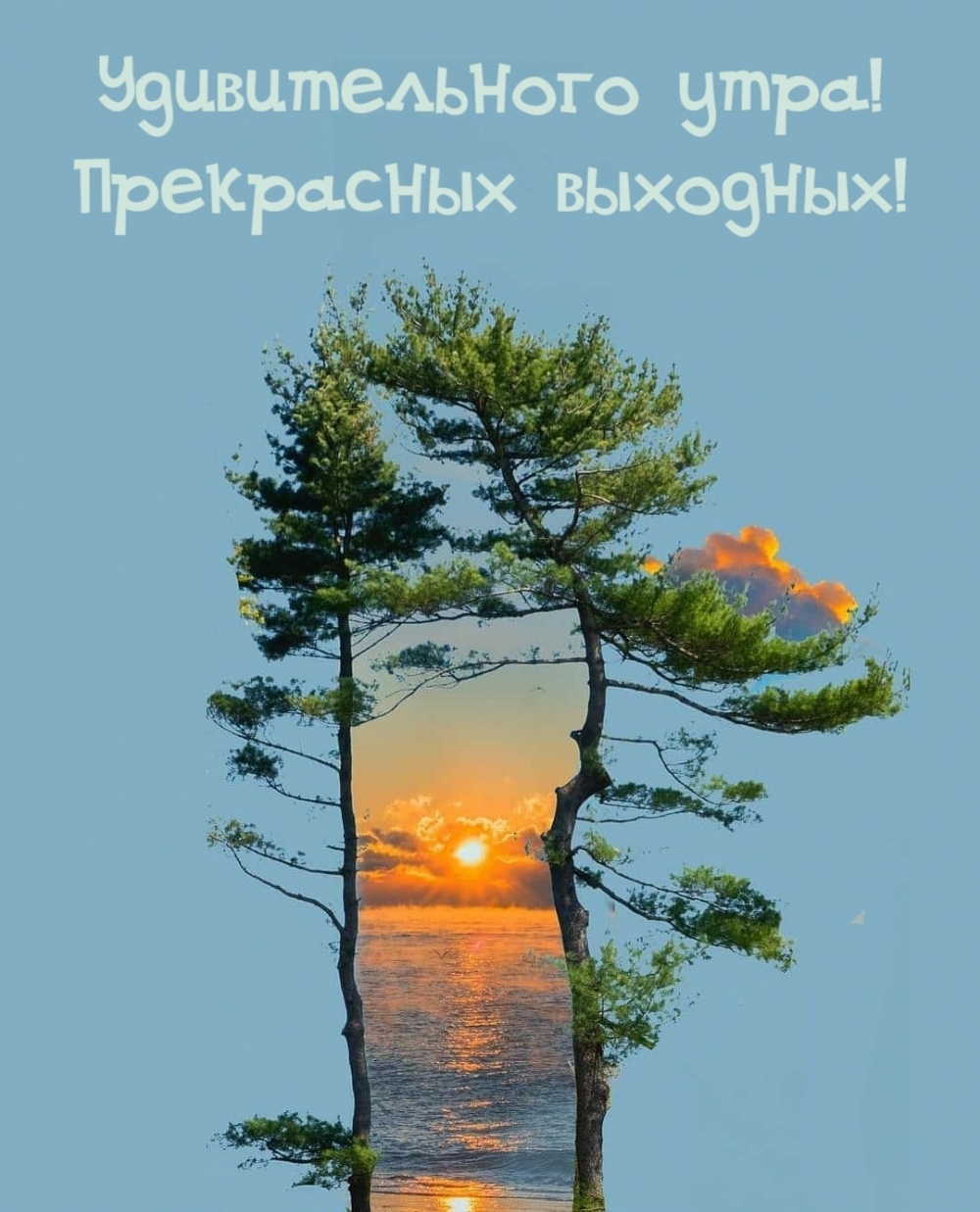 Удивительного утра! Прекрасных выходных!