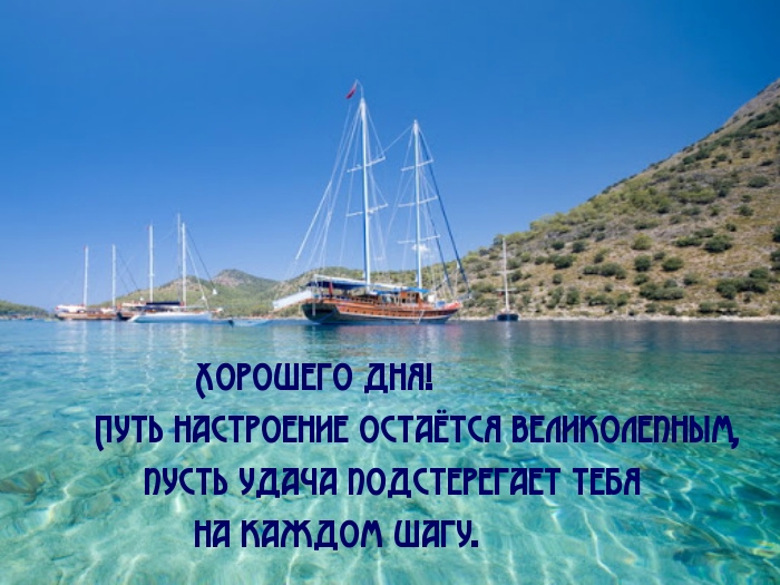 Хорошего дня! Великолепного настроения!)