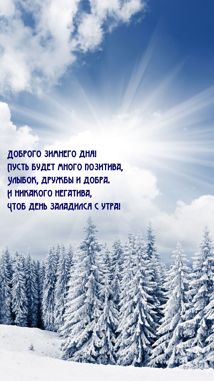 Доброго зимнего дня! Пусть будет много позитива