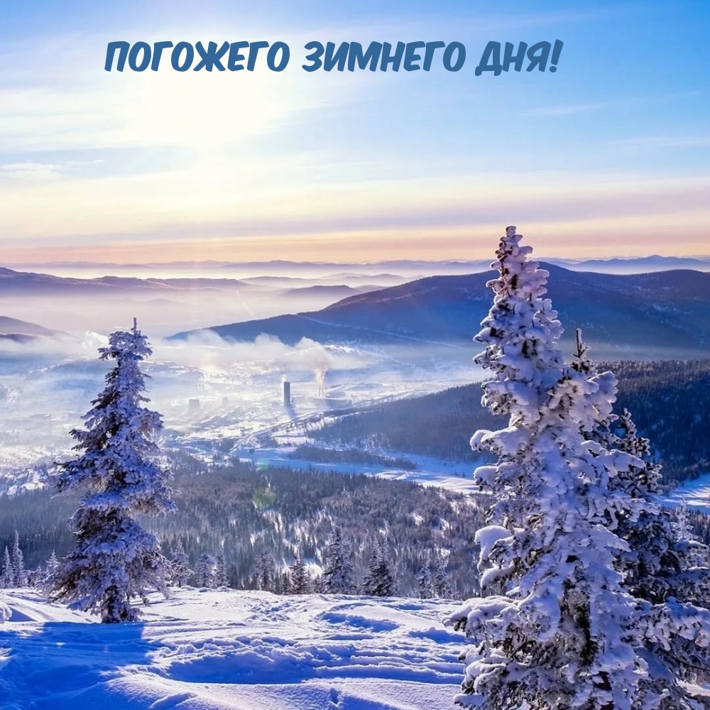 Погожего зимнего дня!