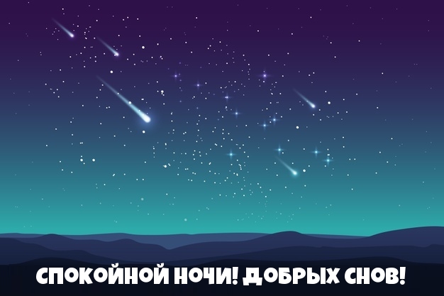 Спокойной ночи! Добрых снов!