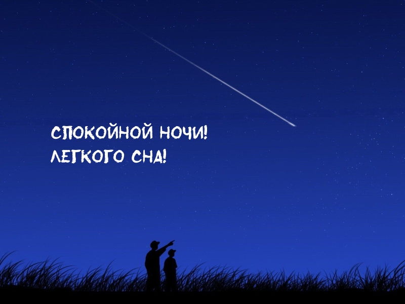 Спокойной ночи! Легкого сна!