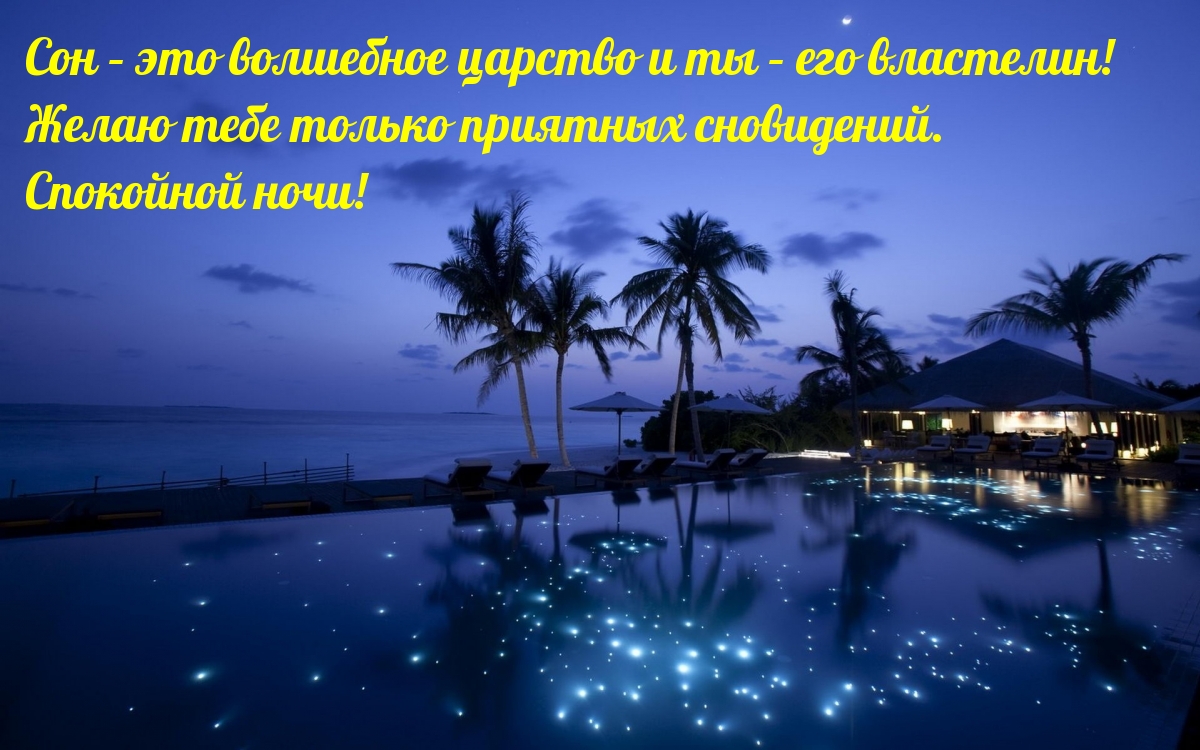 Желаю тебе только приятных сновидений