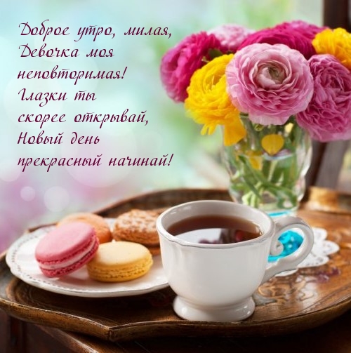 Доброе утро, милая, девочка моя