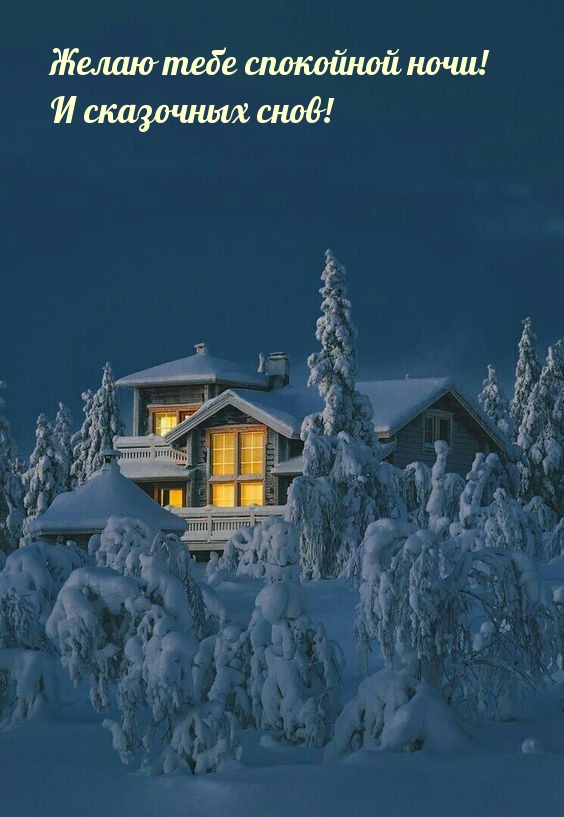 Желаю тебе спокойной ночи! И сказочных снов!