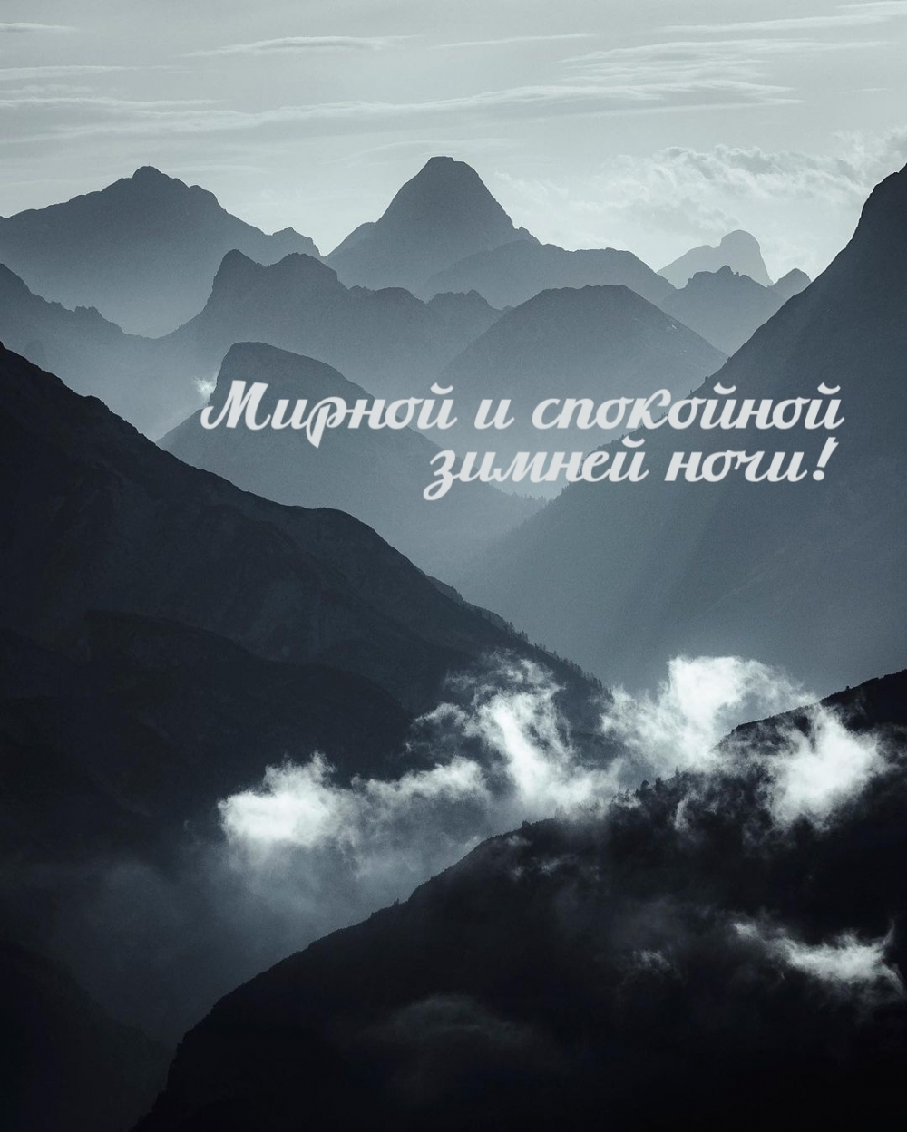 Мирной и спокойной зимней ночи!