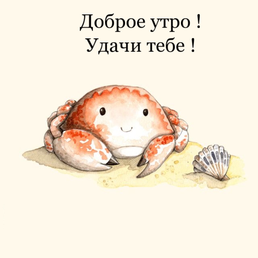 Доброе утро! Удачи тебе!