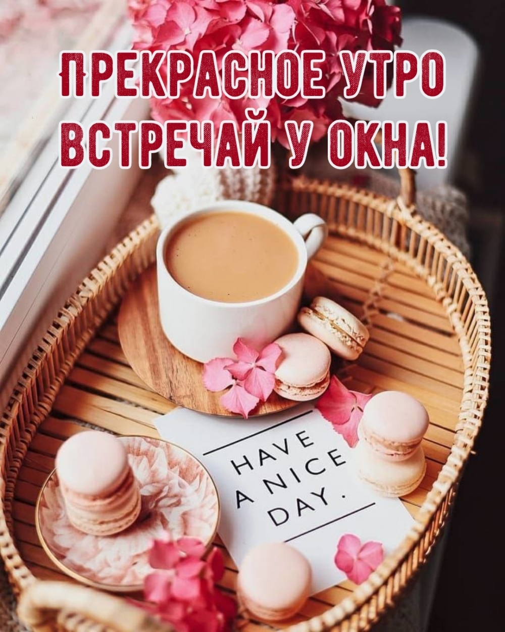 Прекрасное утро встречай у окна!