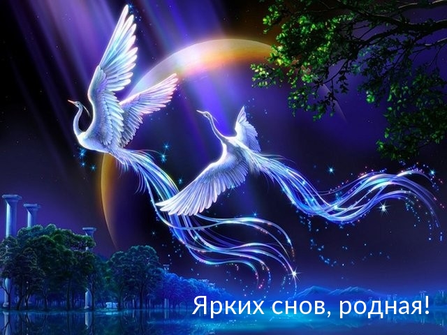 Ярких снов, родная!