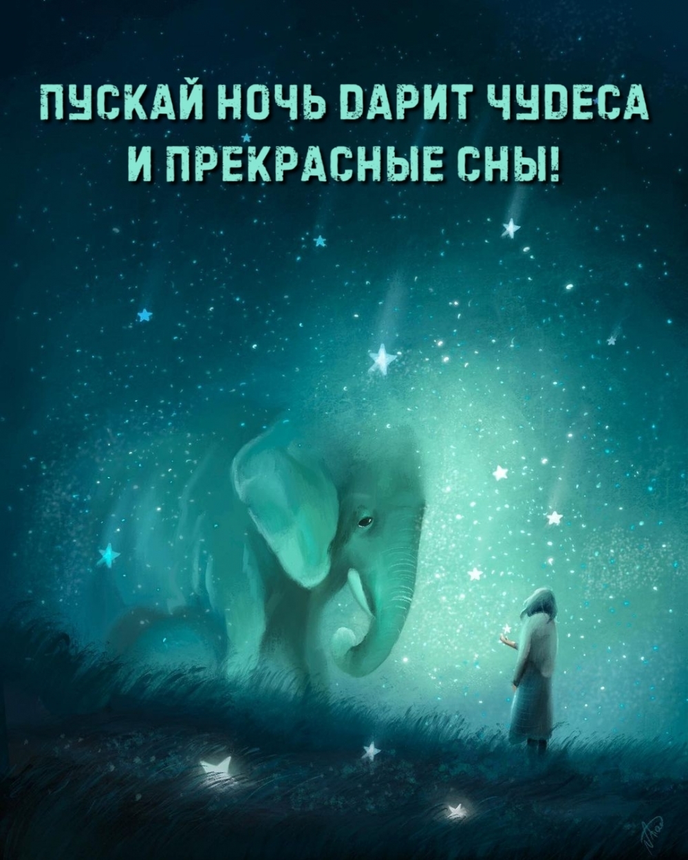 Пускай ночь дарит чудеса и прекрасные сны!