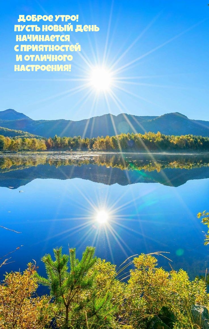 Доброе утро! Пусть новый день начинается с приятностей