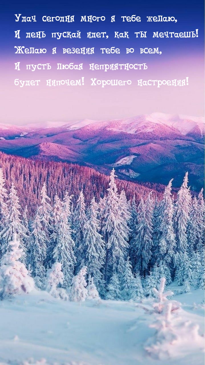 Удач сегодня много я тебе желаю