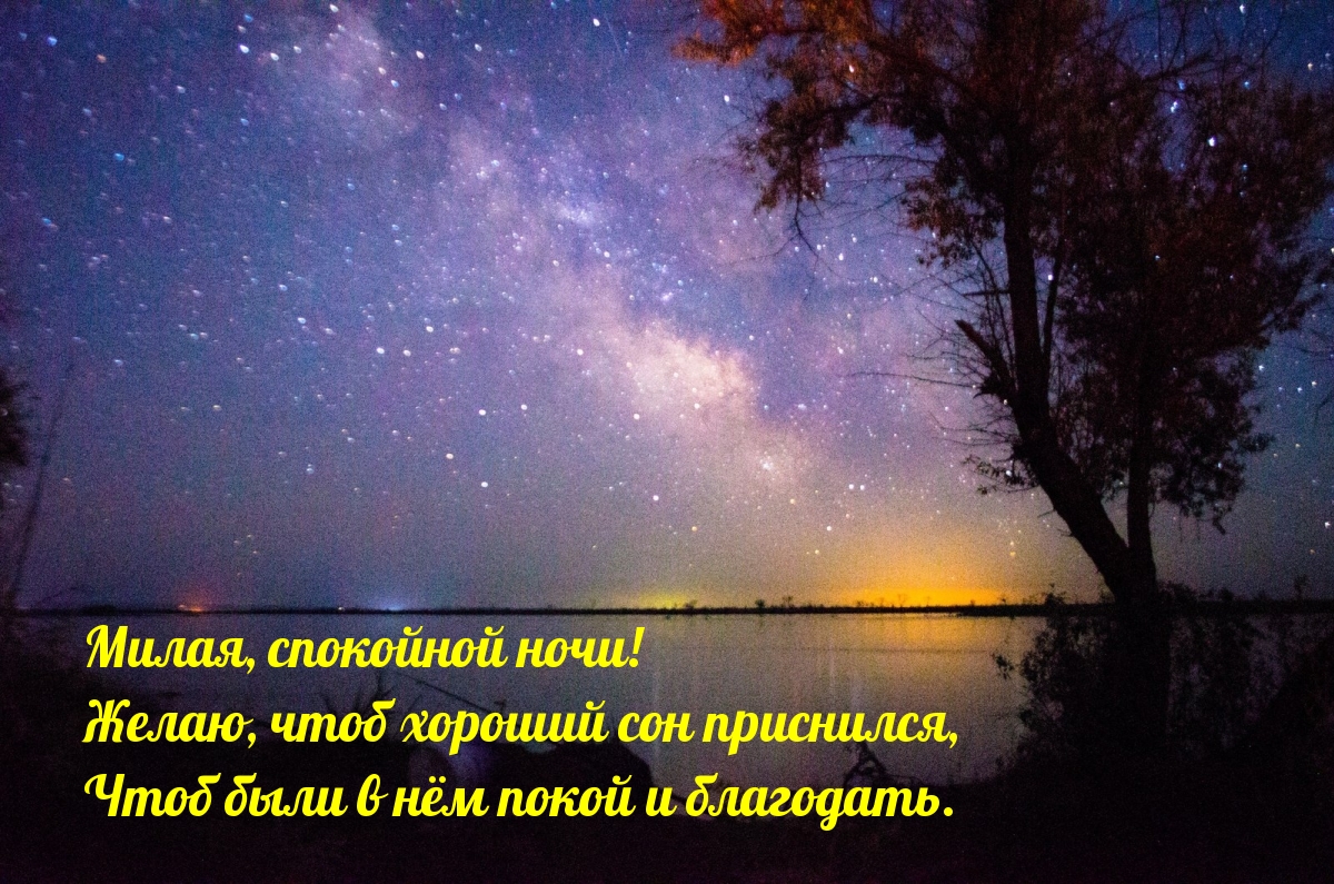 Желаю, чтоб хороший сон приснился, милая
