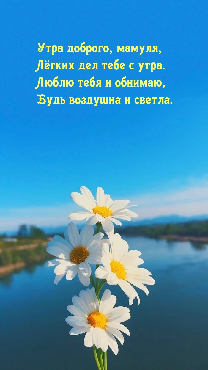Утра доброго, мамуля, лёгких дел тебе с утра.