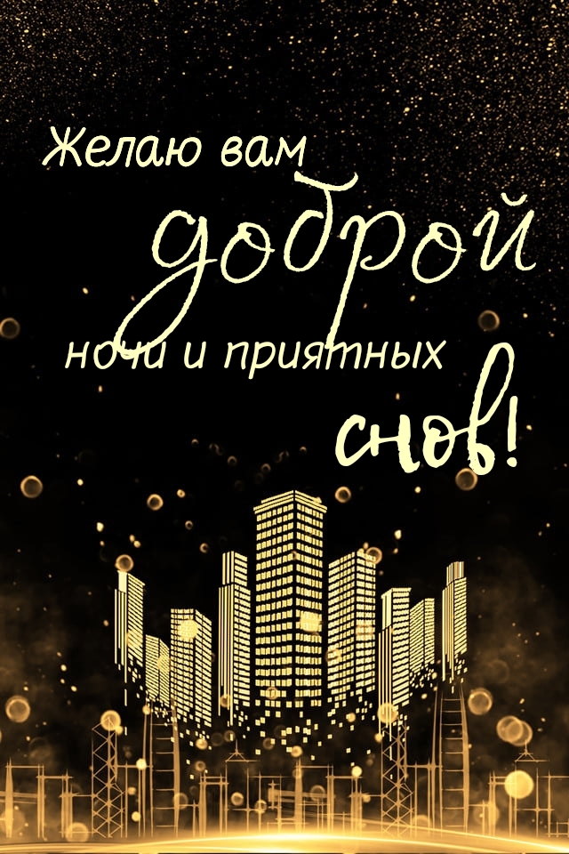 Желаю вам доброй ночи и приятных снов!