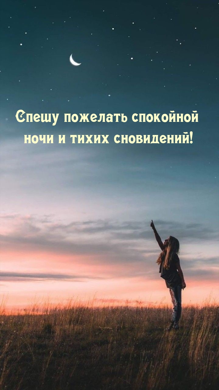 Спешу пожелать спокойной ночи и тихих сновидений!