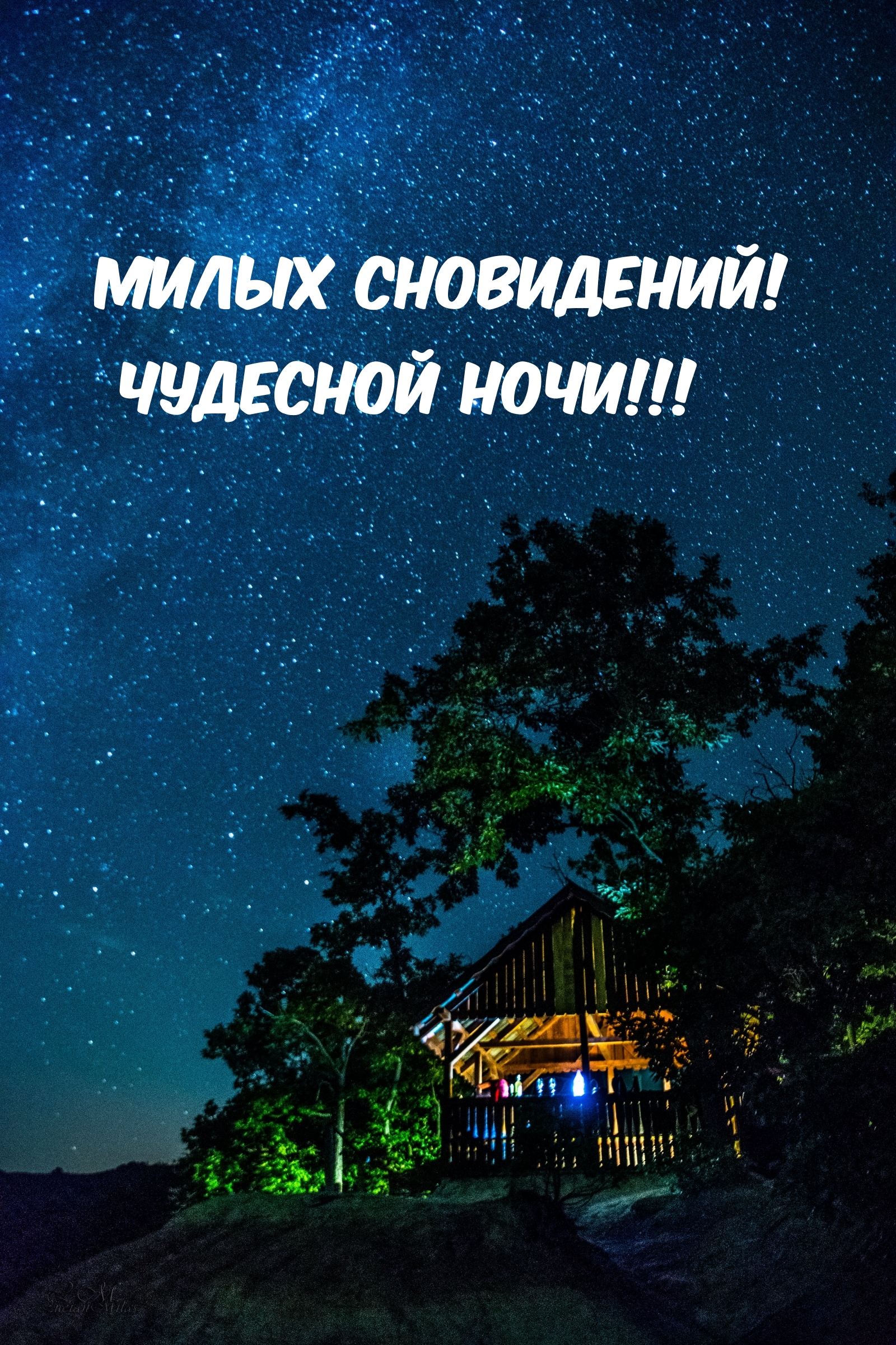 Милых сновидений! Чудесной ночи!