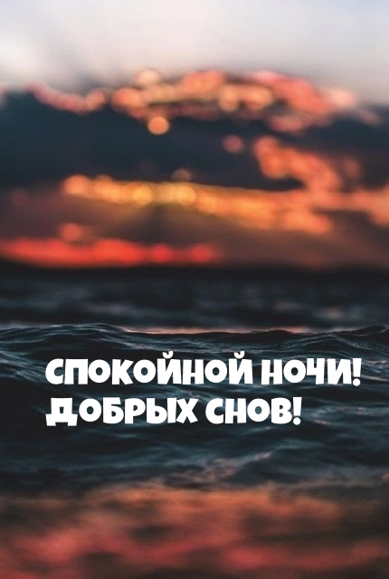Спокойной ночи! Добрых снов!