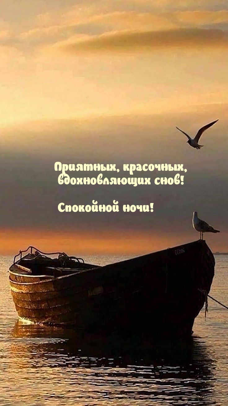 Приятных, красочных, вдохновляющих снов! Спокойной ночи!
