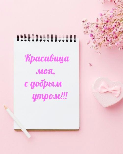 Красавица моя, с добрым утром!